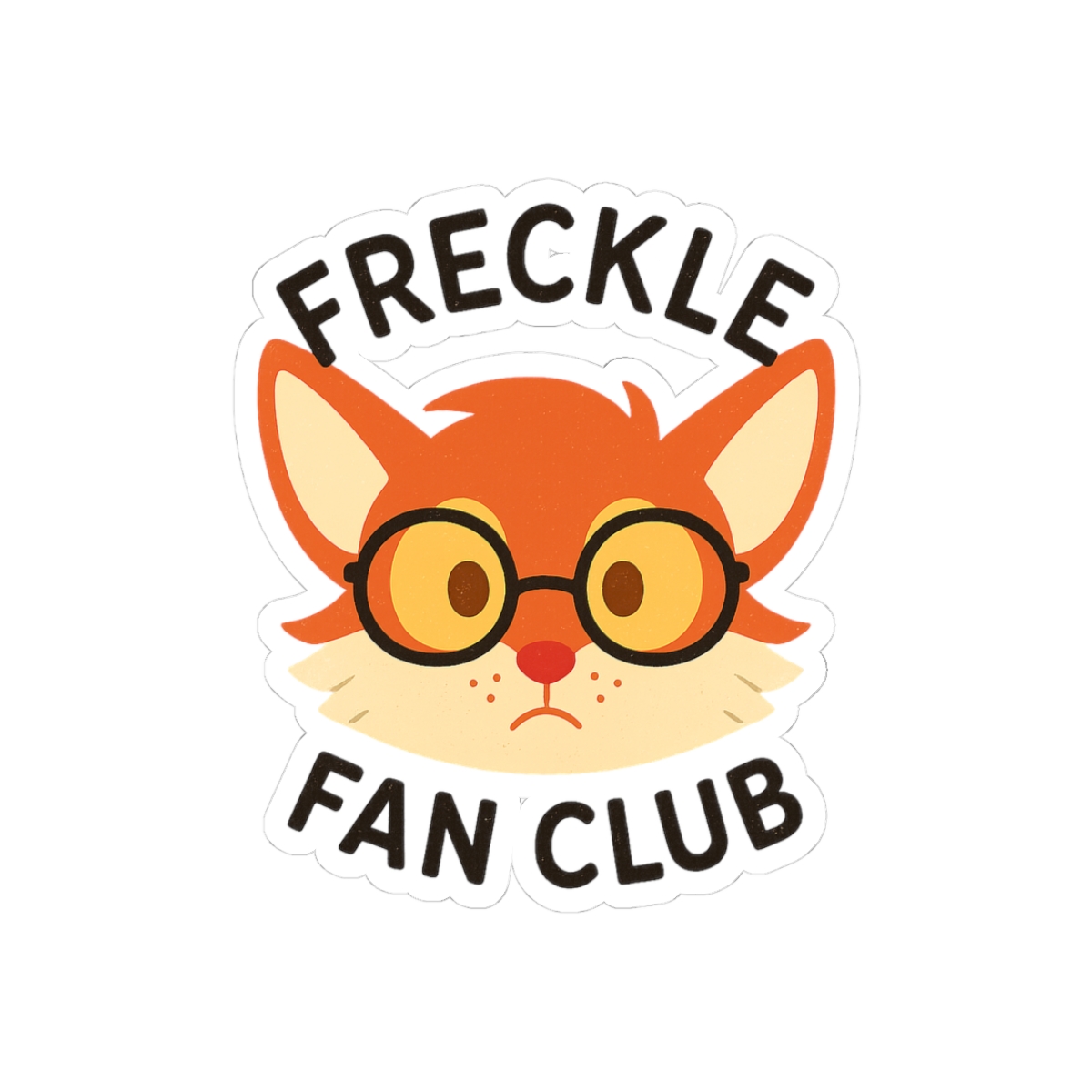 Lackadaisy Freckle Fan Club Cute Sticker | Vinyl Decal