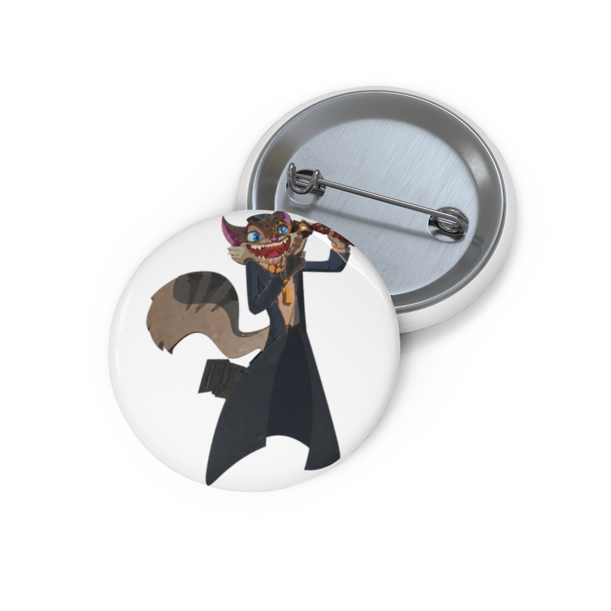Rocky's Spark of Inspiration handpainted wooden pin (inspired by Lackadaisy)