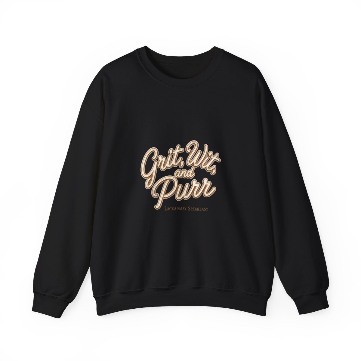 Lackadaisy "Grit, Wit, and Purr" Crewneck