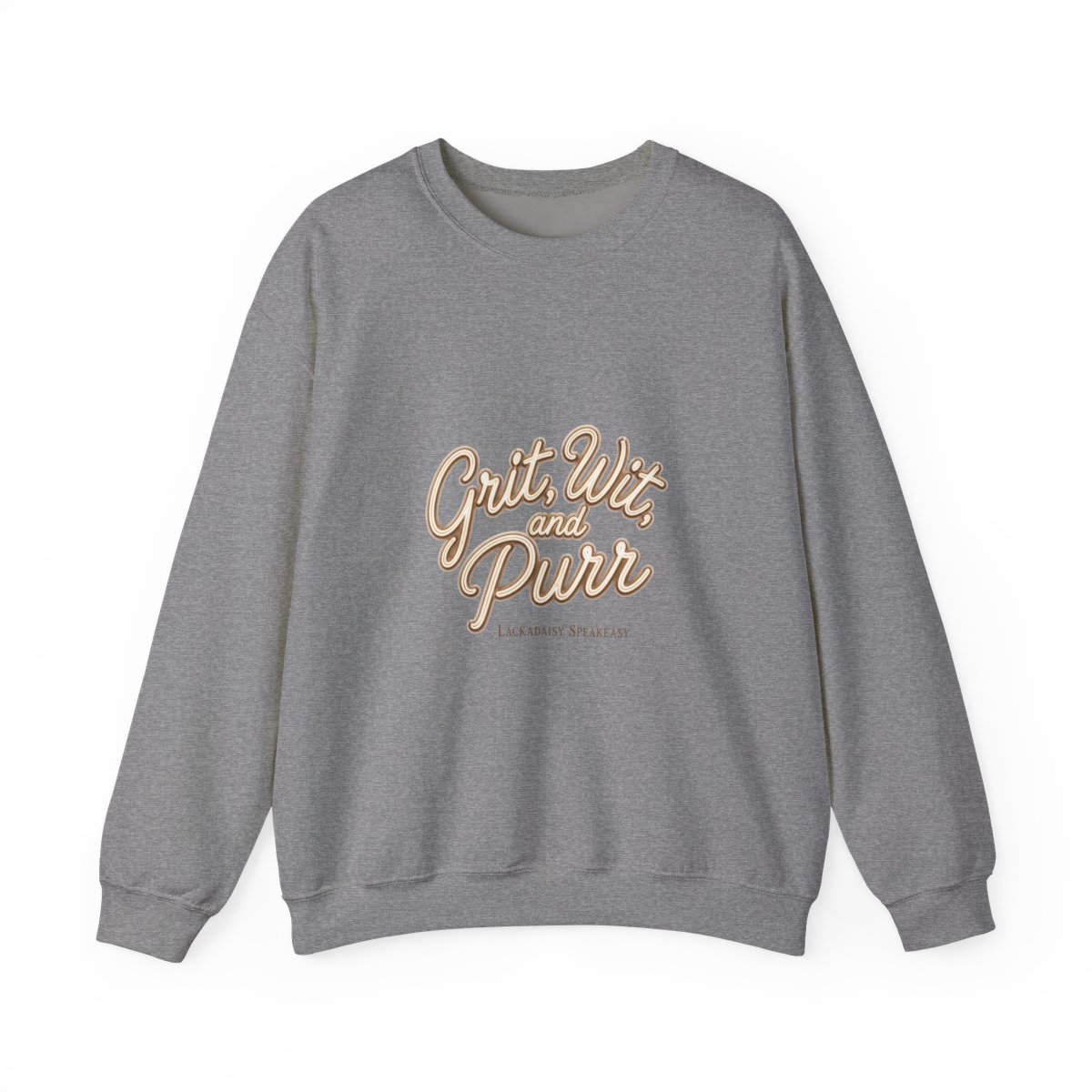 Lackadaisy "Grit, Wit, and Purr" Crewneck