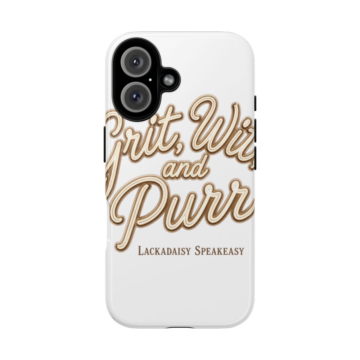Lackadaisy "Grit, Wit, and Purr" Phone Case