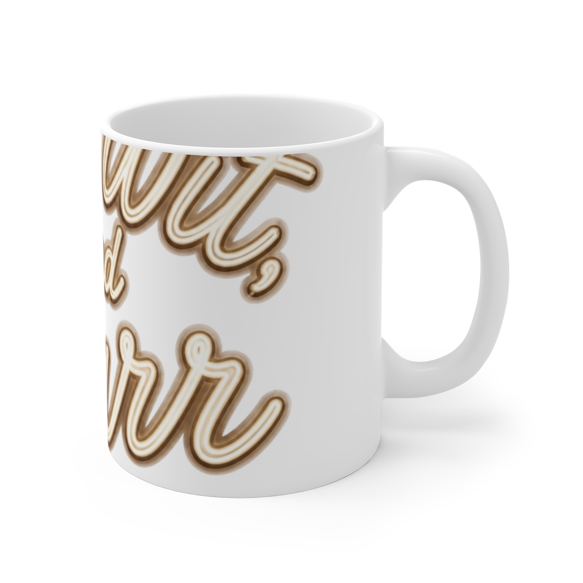 Lackadaisy "Grit, Wit, and Purr" White Mug