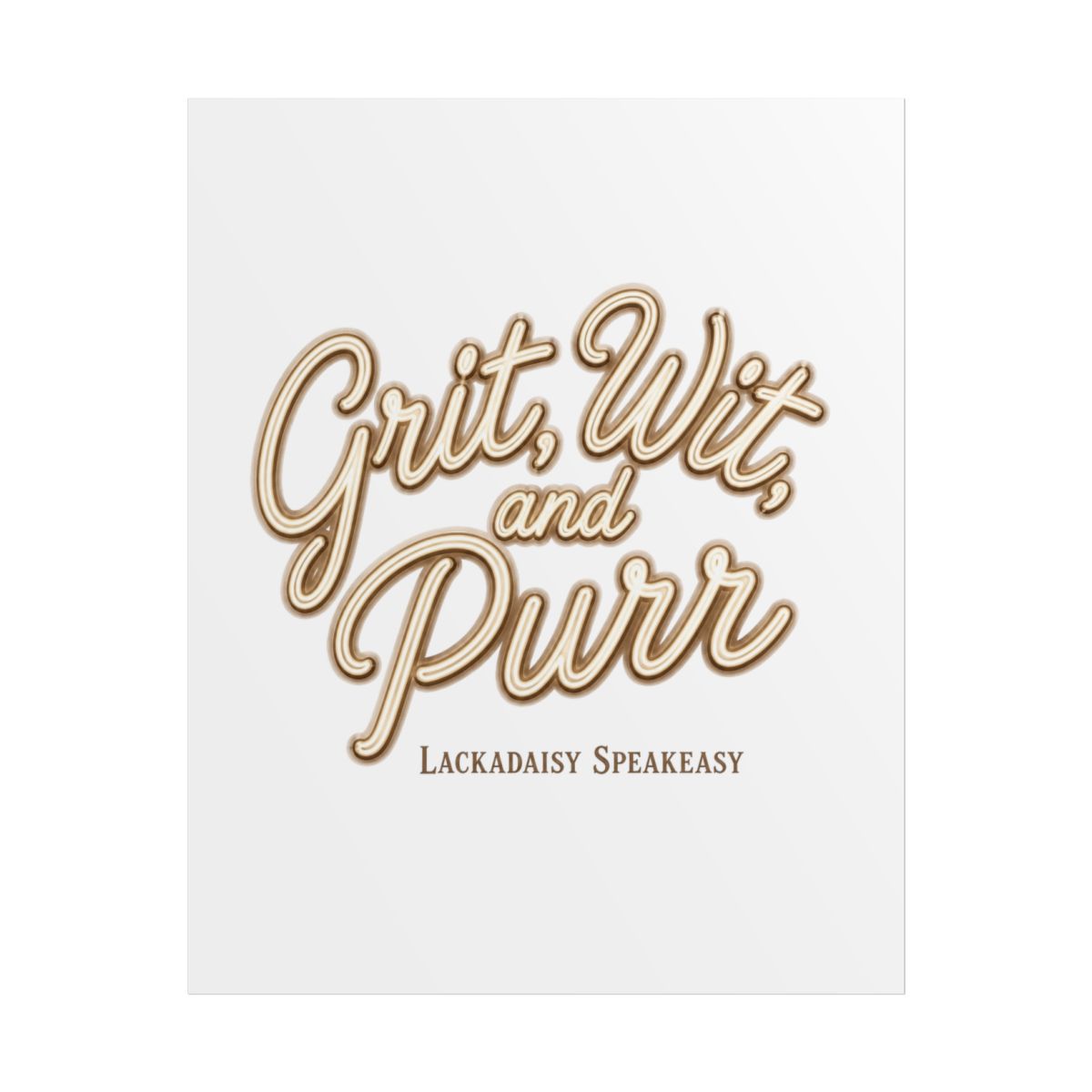 Lackadaisy "Grit, Wit, and Purr" Poster