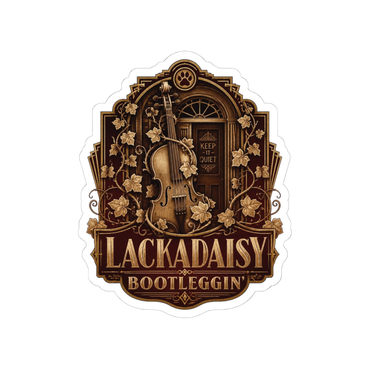 Lackadaisy "Lackadaisy Bootleggin" Sticker